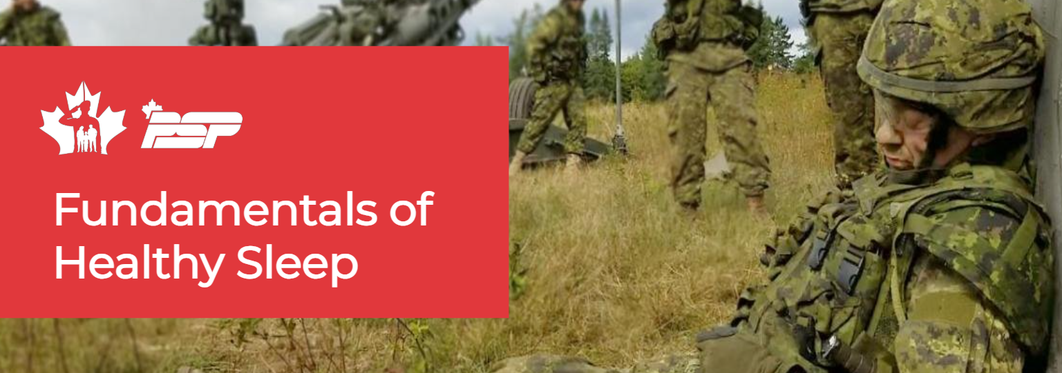 Sleeping soldier, Fundamentals of Healthy Sleep