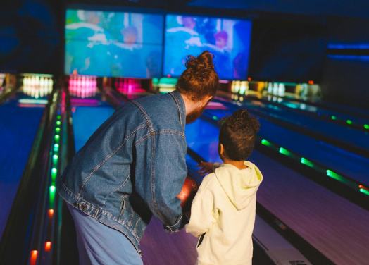 Father and Son bowling