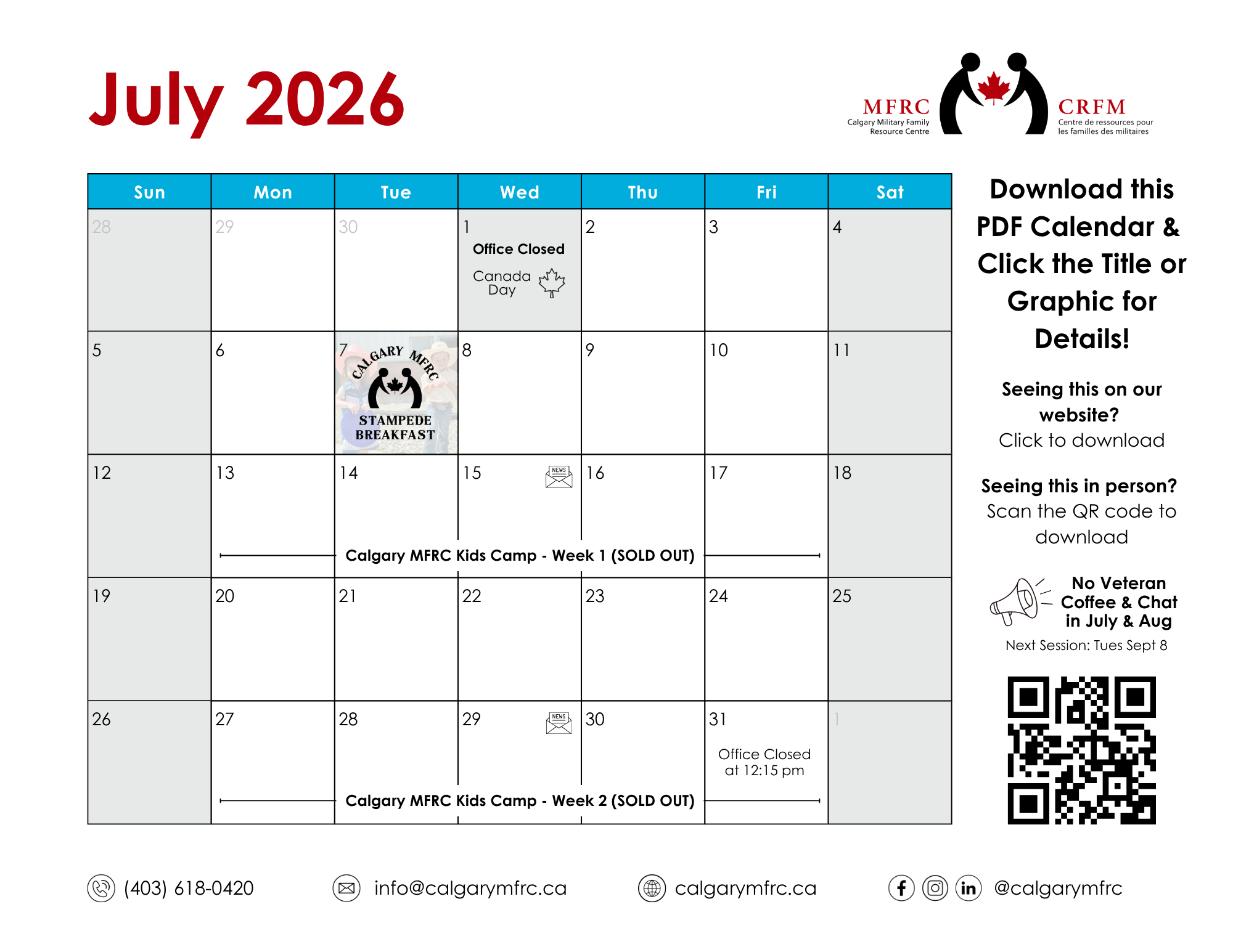 July Calendar