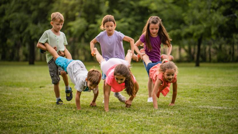 kids playing outside