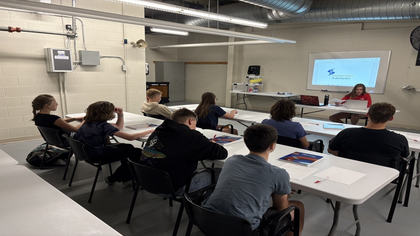 Students taking part in a class