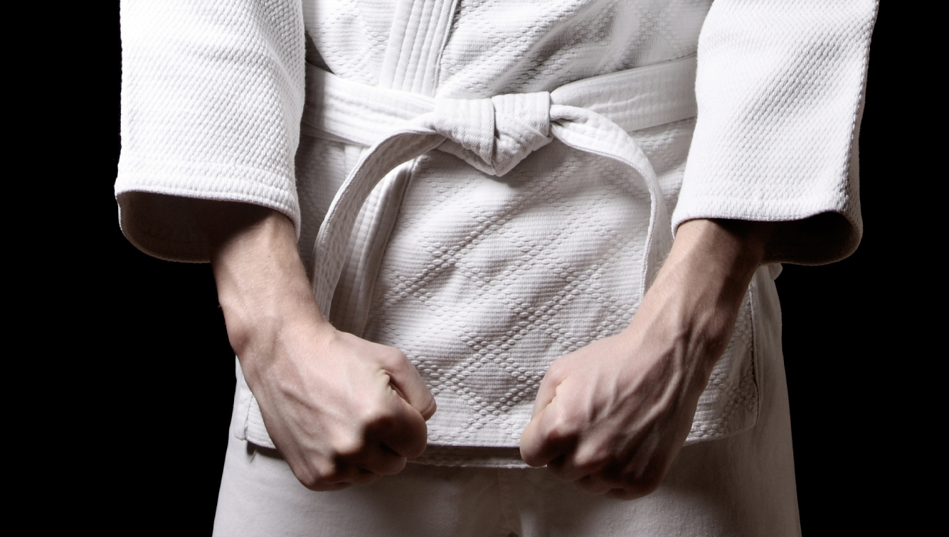 person standing with robe