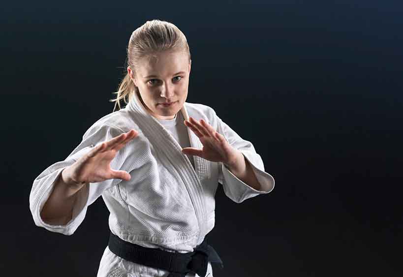 Female judo black belt