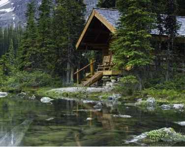 chalet by the water