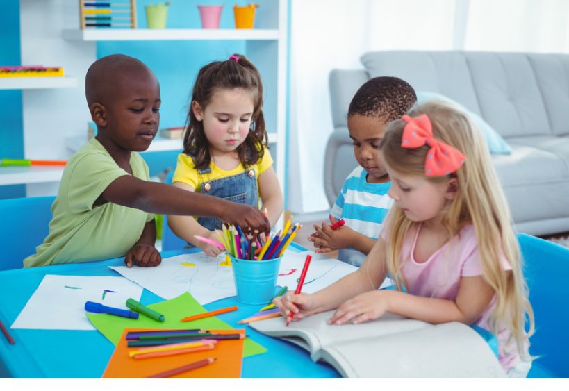 Children doing Crafts 