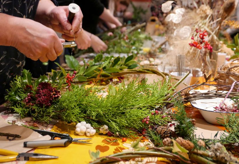 Holiday Wreath Making