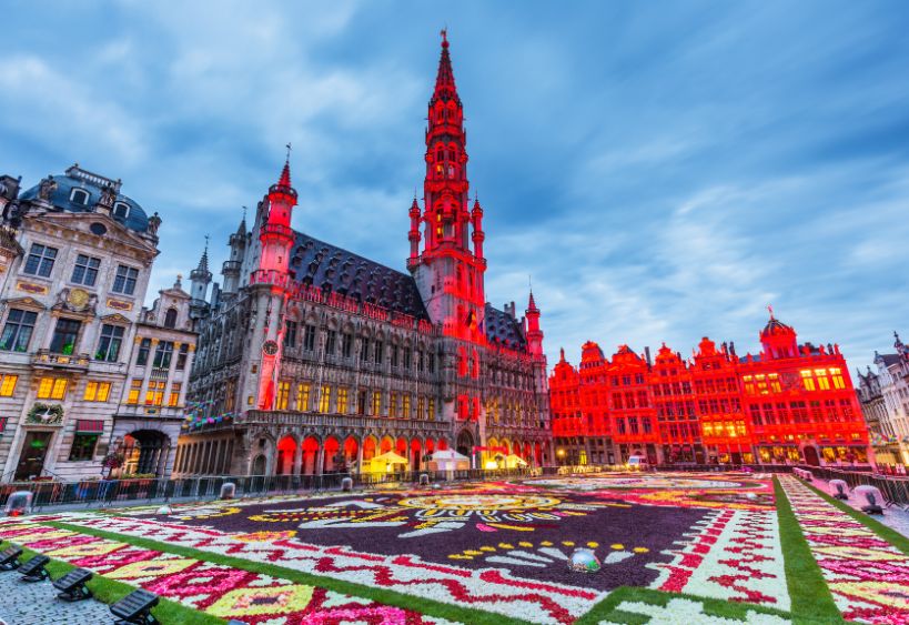 Brussels flower carpet