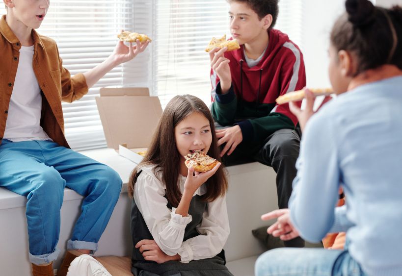 teenagers who are socialising