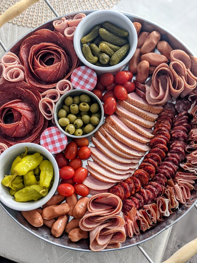 A Platter of Cold Cuts and Sausages