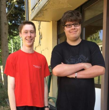 Youth Employment Program (YEP) participants, Simon Hopkins and Tyler Hambleton 