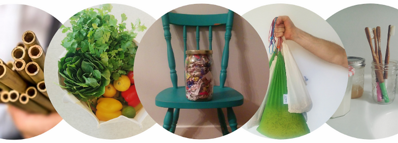 various images of zero waste options