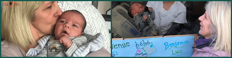 Sylvie with her grandson