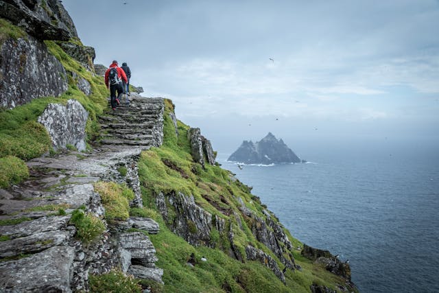 Scenic Hike on Skellig Michael, Ireland
