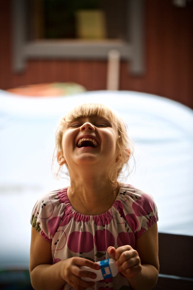 girl laughing