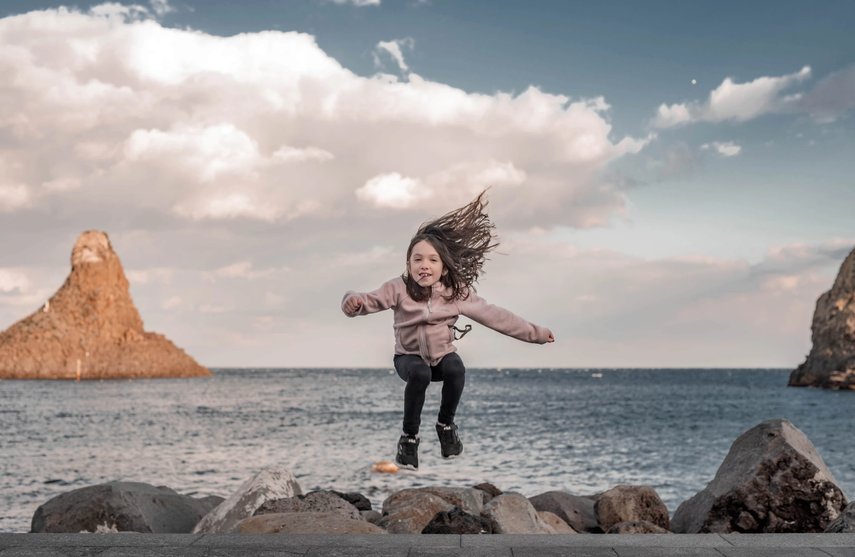 girl jumping