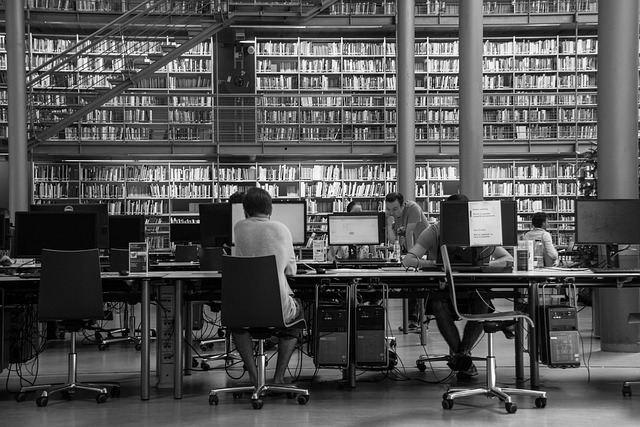 computers in a library