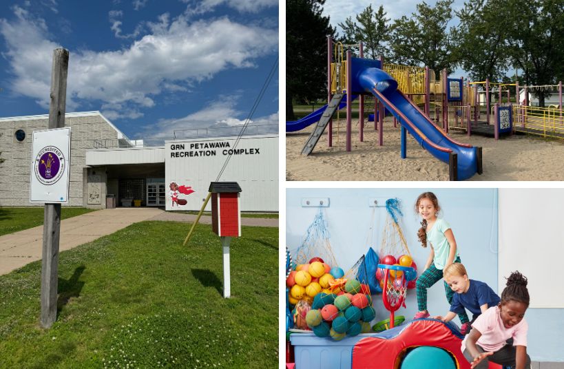 RecPlex Building, Play Ground and children playing