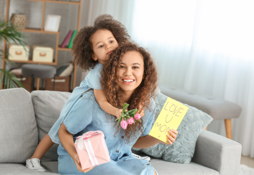 Mother and little girl