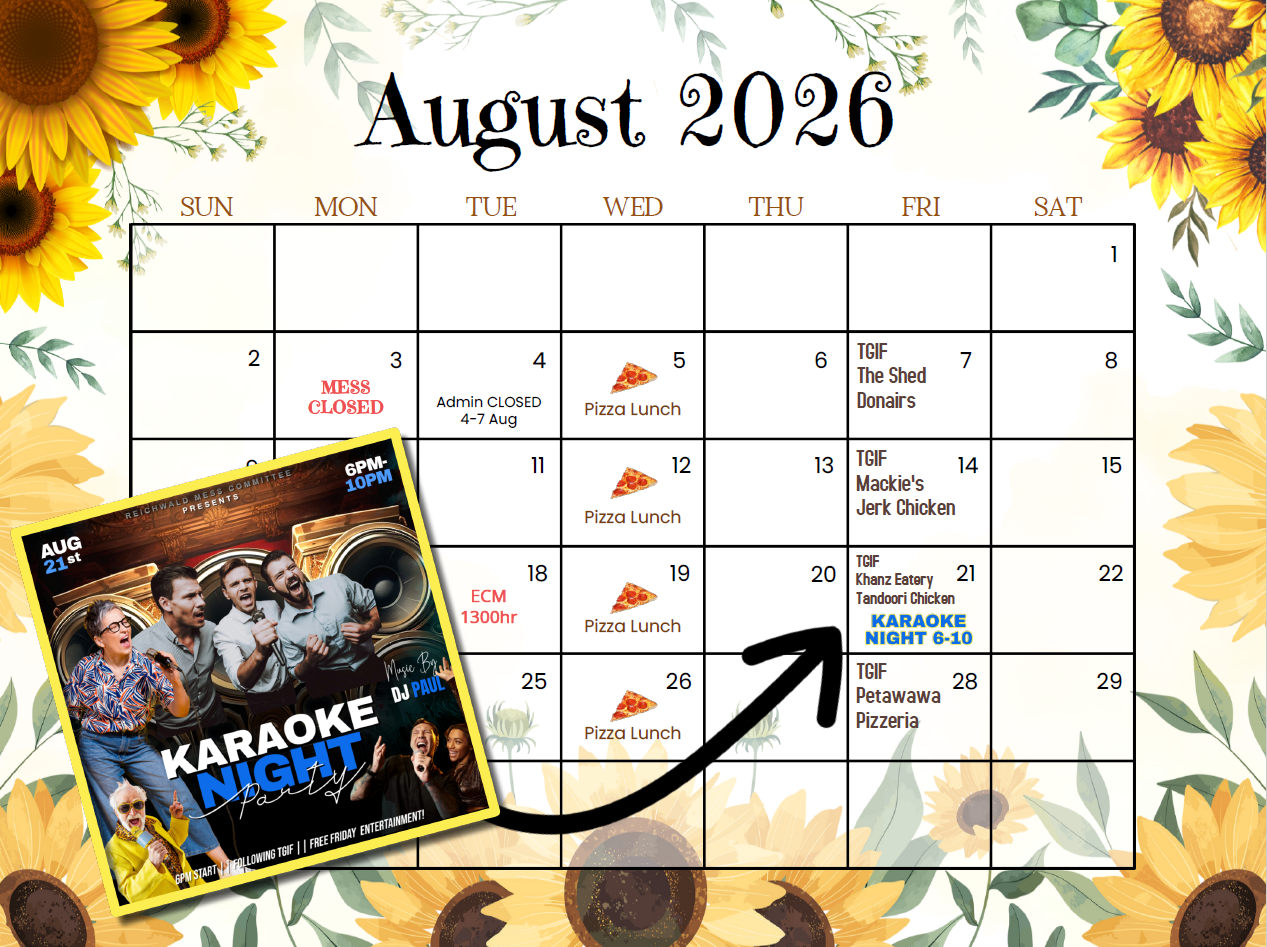 August Calendar