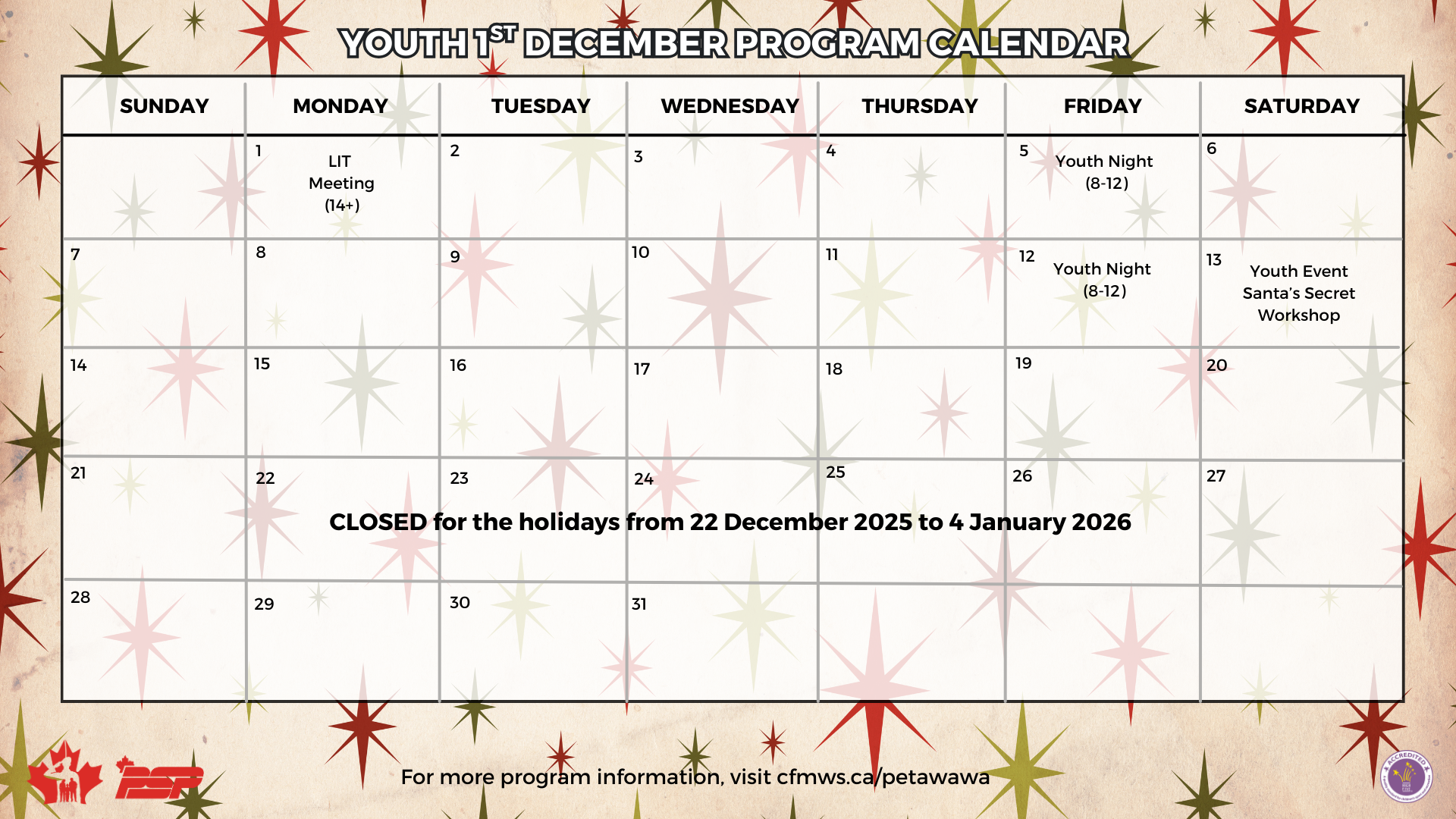December calendar
