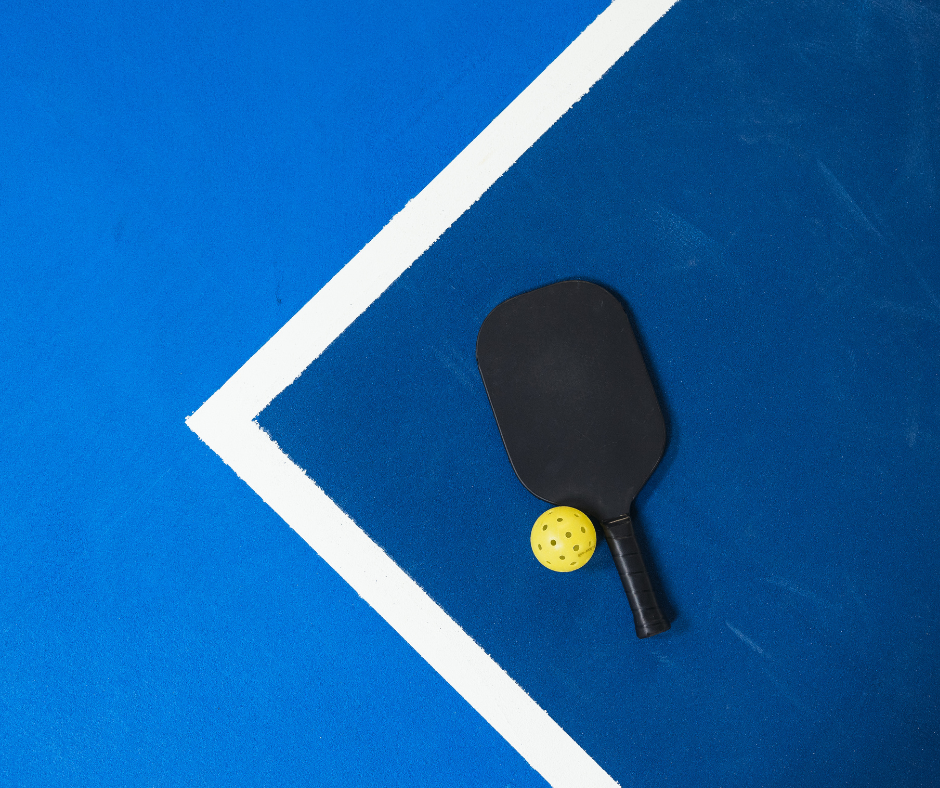 pickleball ball and paddle