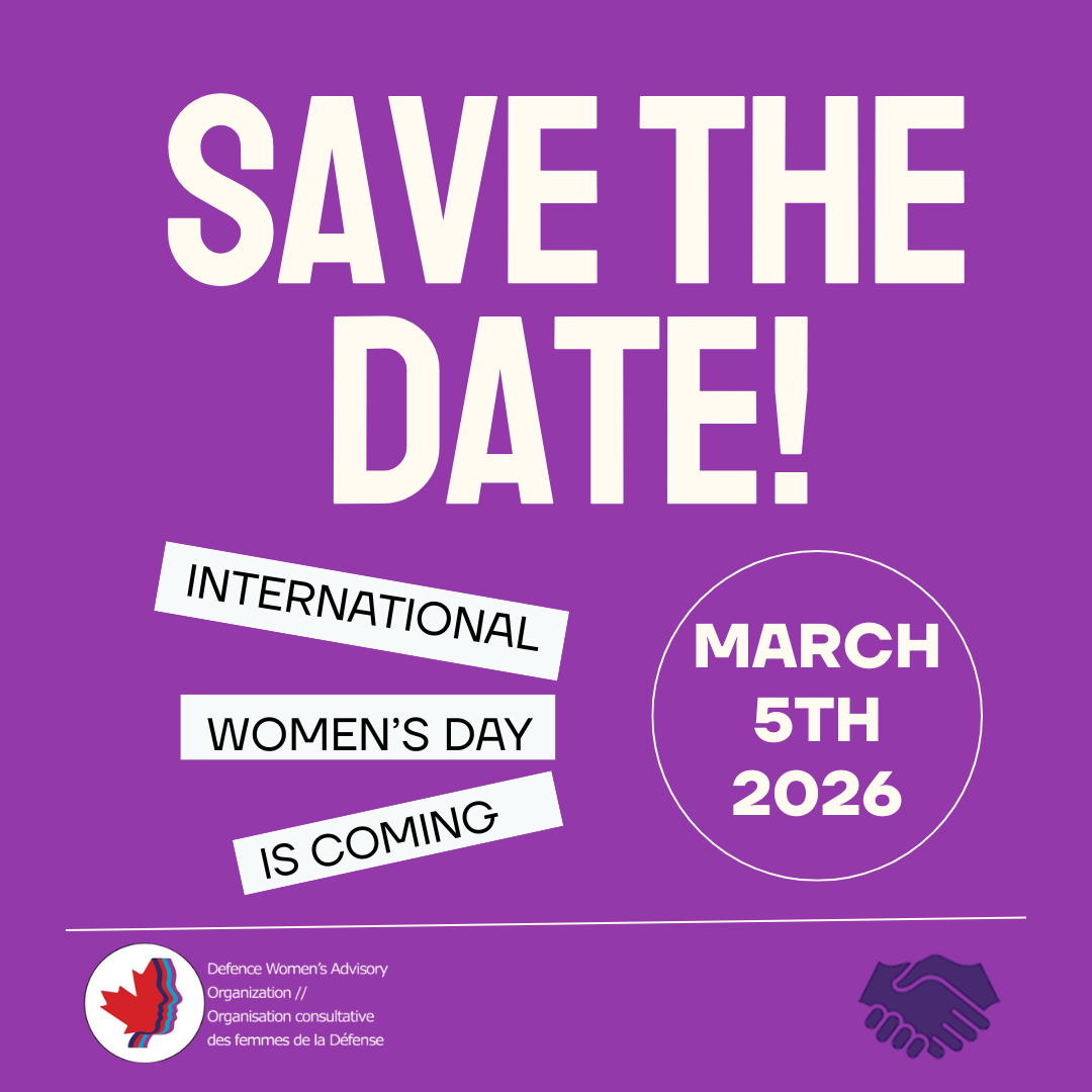 Save the date! International Women's Day = March 5th 2026