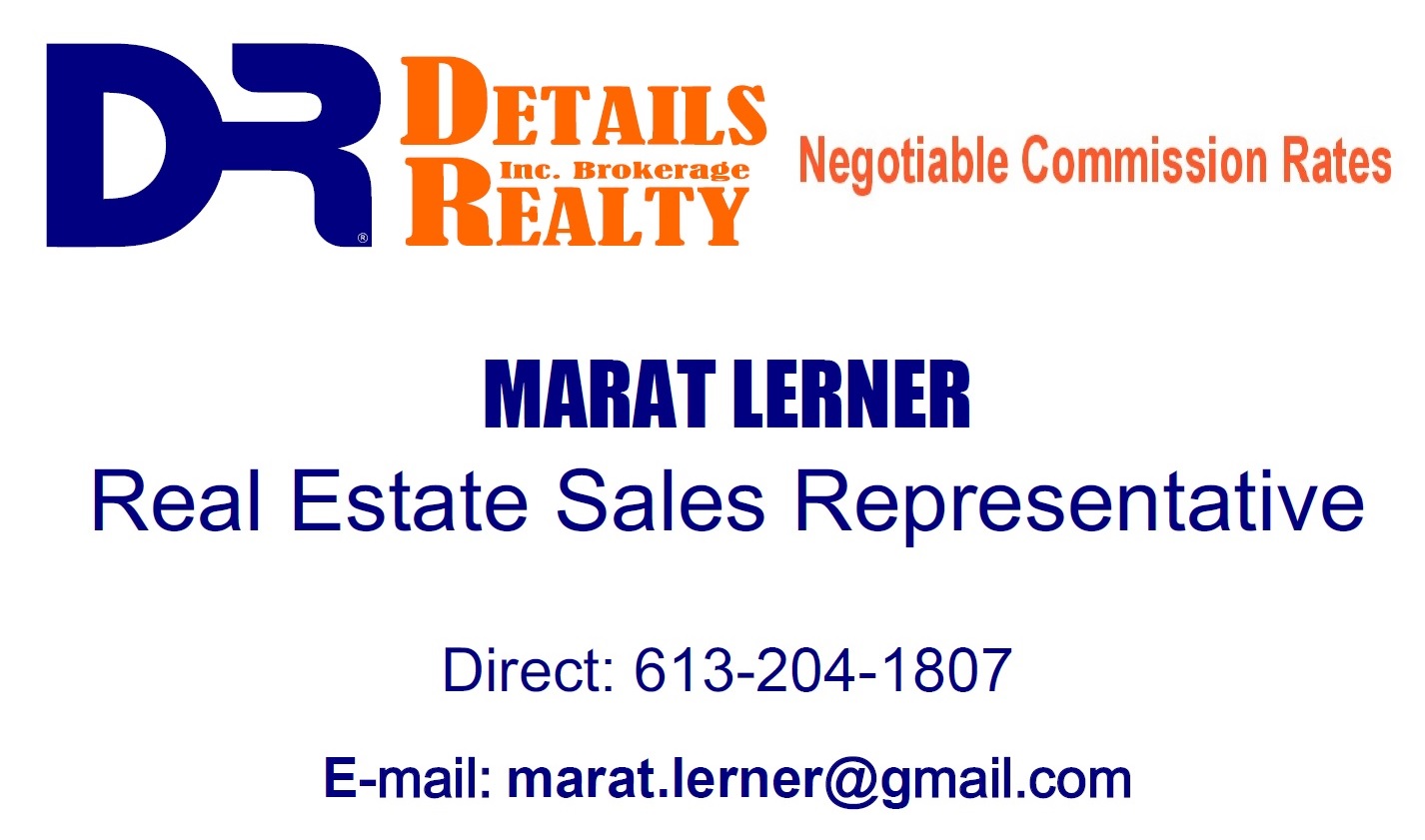 Marat Lerner - Details Realty Inc Contact Details