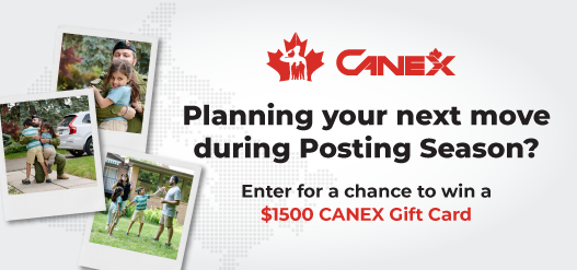 CANEX - Planning your next move during Posting Season?  Enter for a chance to win a $1500 Gift Card