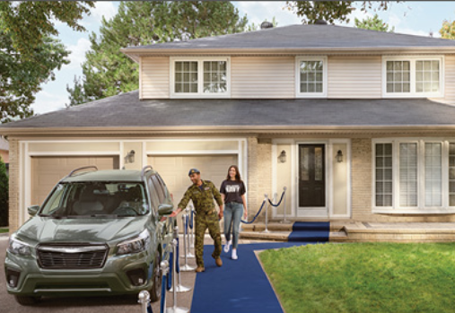 couple on the driveway