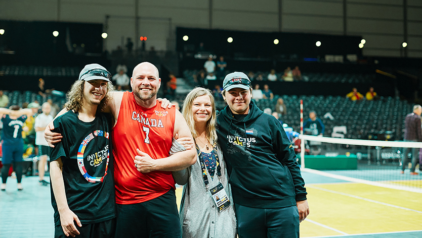 family attending Invictus Games