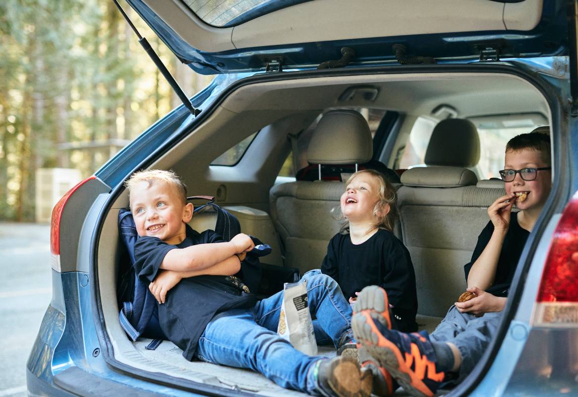 Kids in a trunk