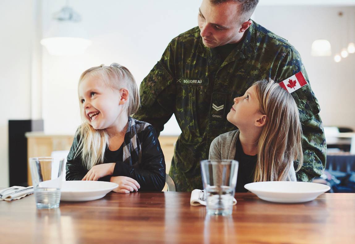 Family in the kitchen