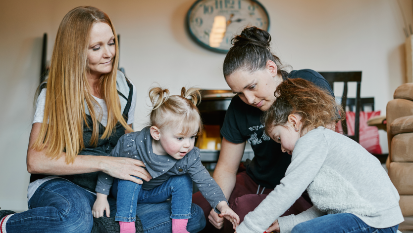 Family playing together