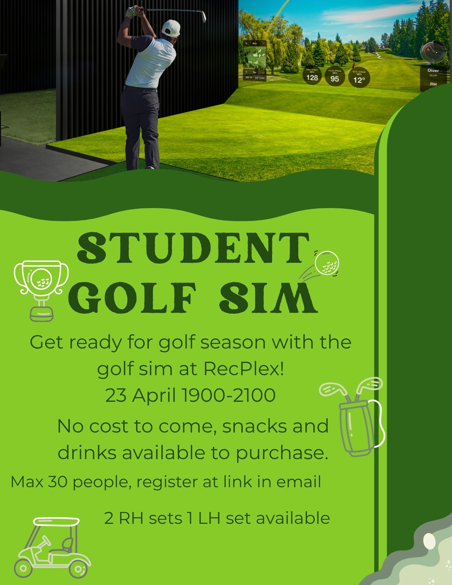 Student Golf Sim Information 