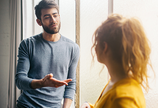 couple in conversation