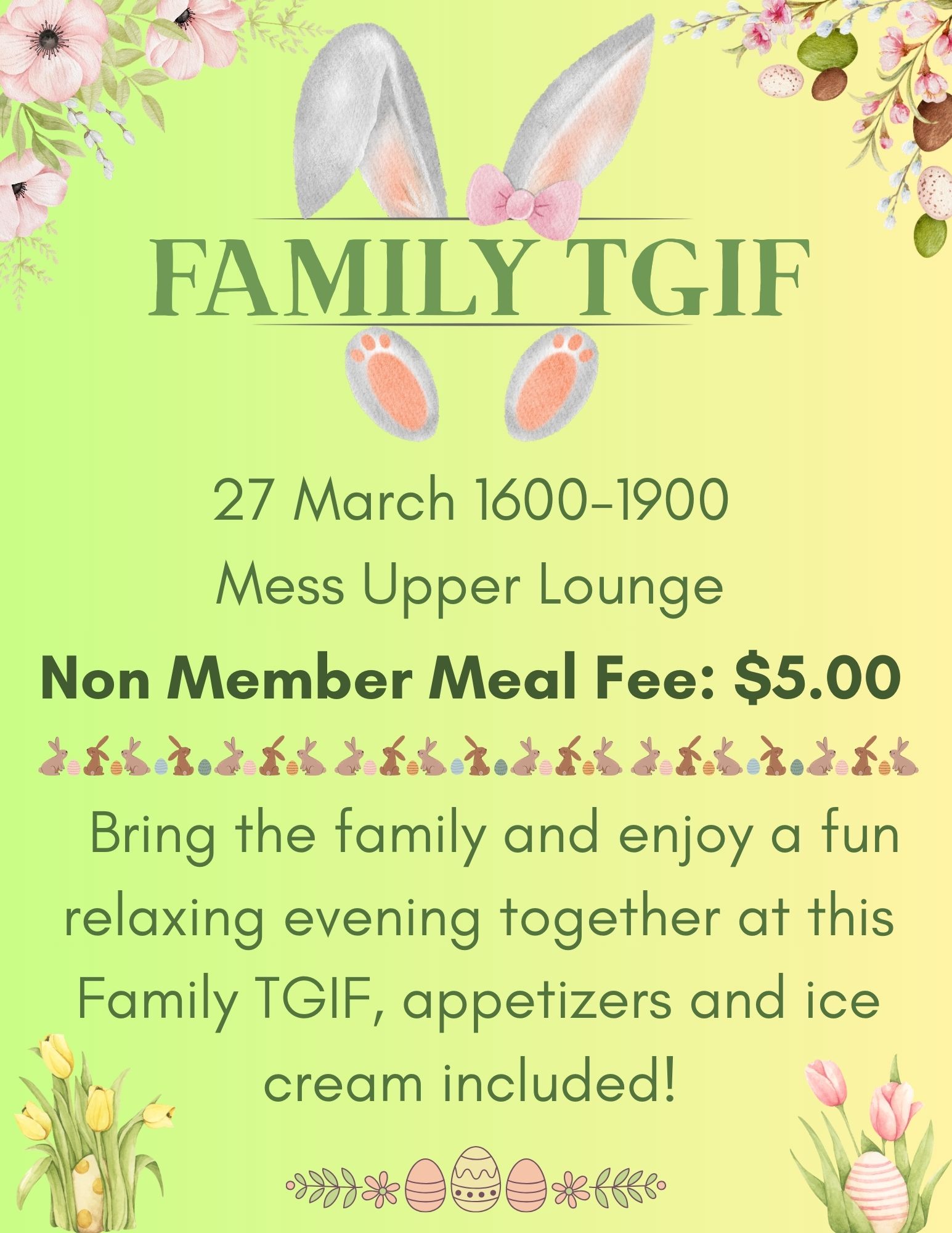 Poster for Family TGIF Information 
