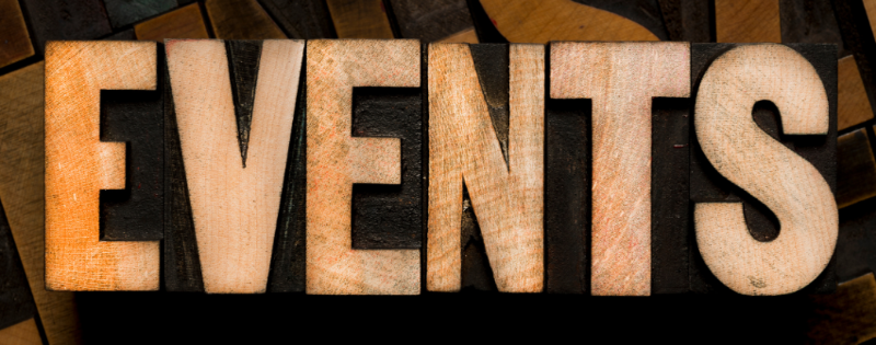 wording saying 'EVENTS'