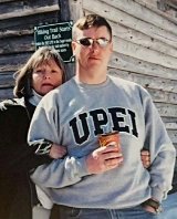 Sandy Mellish with her son, Warrant Officer Frank Mellish